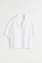 H & M - Linen Resort Shirt - White