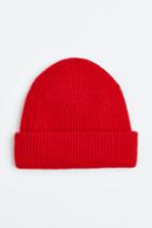 H & M - Knit Cashmere Hat - Red