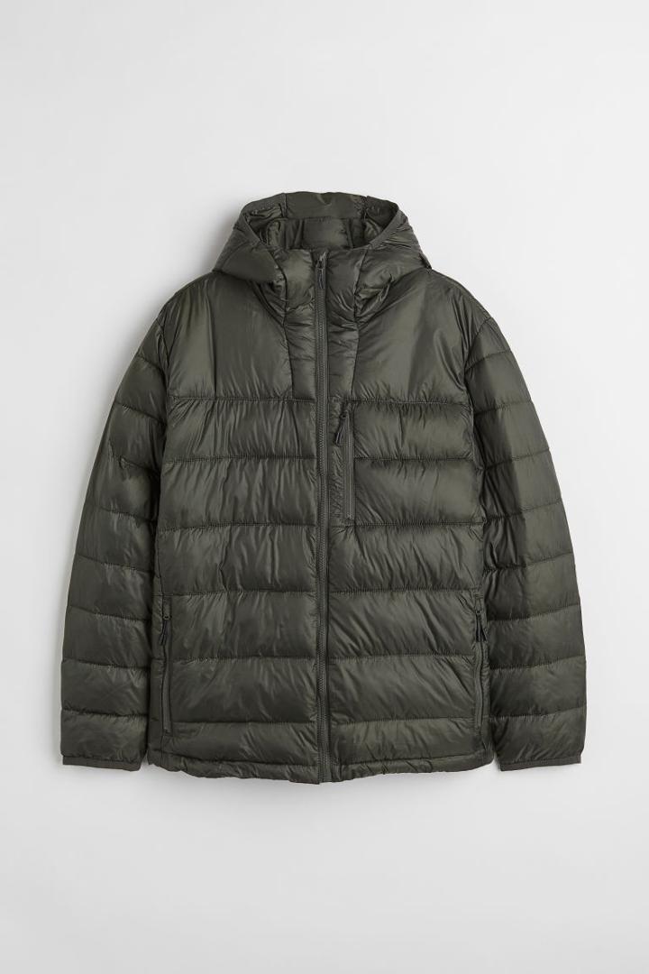 H & M - Water-repellent Puffer Jacket - Green