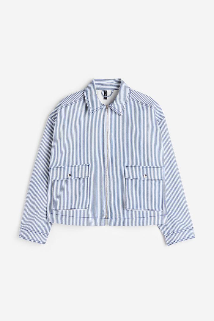 H & M - H & M+ Twill Utility Jacket - Blue