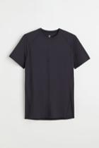 H & M - Muscle Fit Sports Shirt - Black