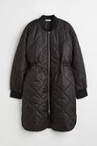 H & M - Mama Quilted Coat - Black