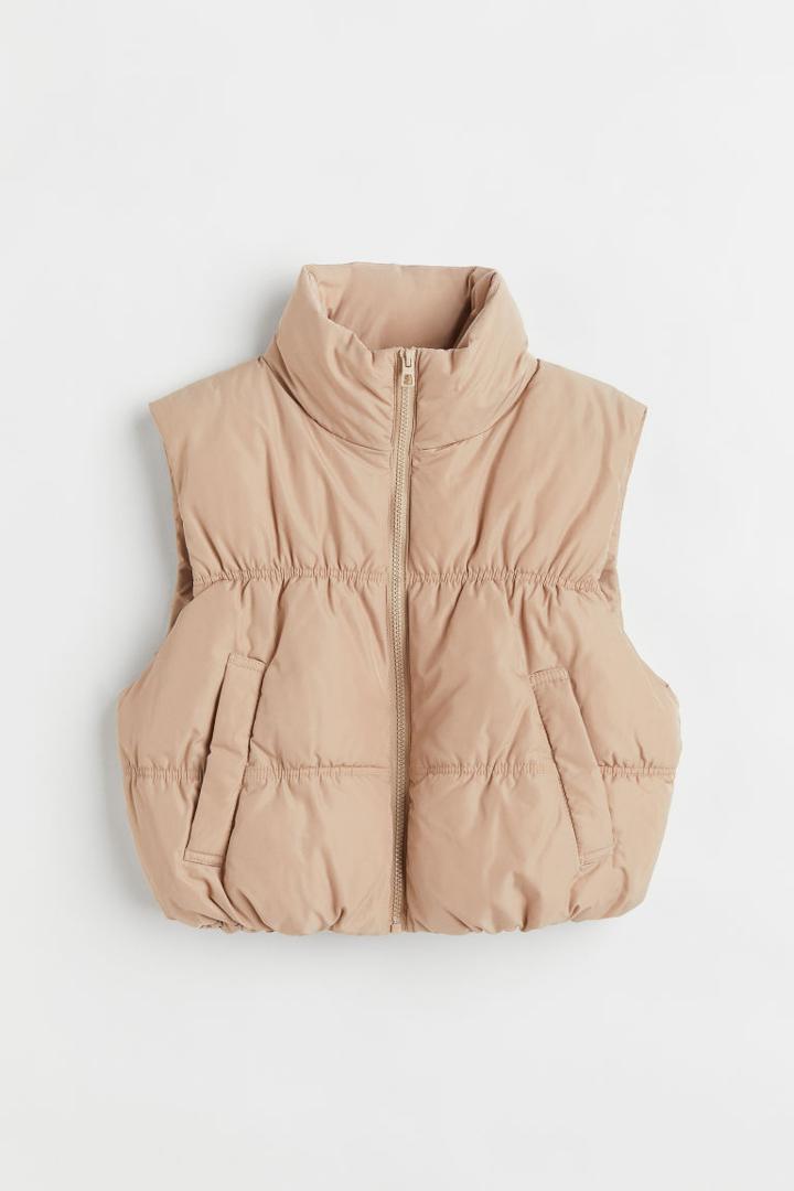 H & M - Puffer Vest - Beige
