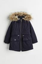 H & M - Padded Parka - Blue