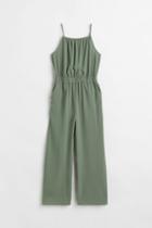 H & M - Crop Jumpsuit - Green