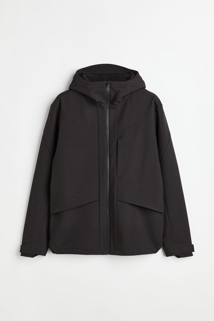 H & M - Water-repellent Softshell Jacket - Black