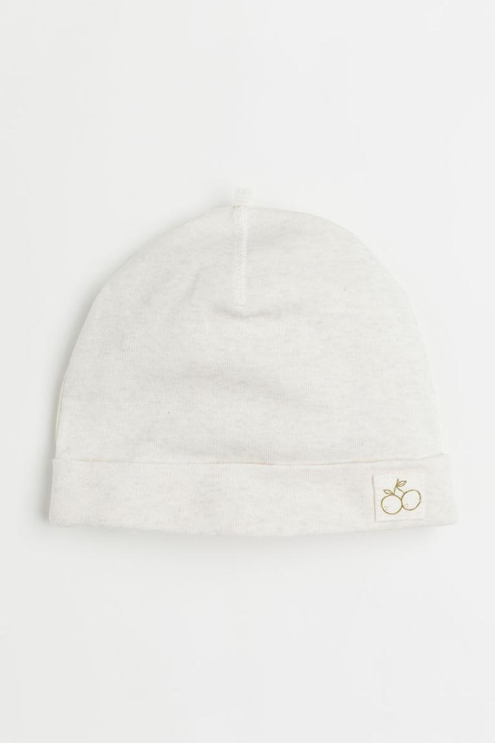 H & M - Cotton Jersey Hat - Beige