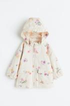 H & M - Hooded Cotton Parka - Beige