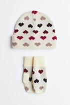 H & M - 2-piece Jacquard-knit Set - White