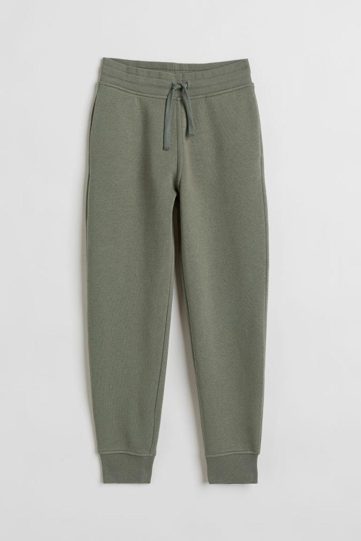 H & M - Brushed-inside Joggers - Green