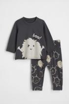 H & M - 2-piece Cotton Set - Gray