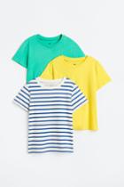 H & M - 3-pack T-shirts - Yellow
