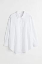 H & M - H & M+ Poplin Shirt - White