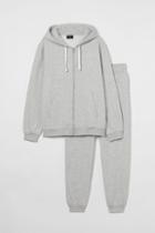 H & M - 2-piece Relaxed Fit Set - Gray