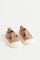 H & M - Cotton Canvas Sandals - Beige