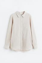 H & M - Linen-blend Shirt - Beige
