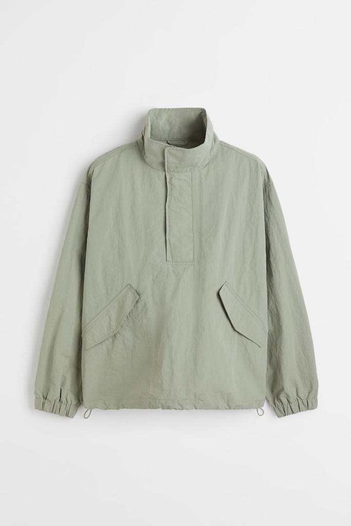 H & M - Water-repellent Anorak - Green