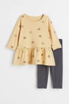 H & M - 2-piece Cotton Set - Yellow