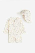 H & M - Upf 50 Sun Protection Set - Beige