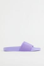 H & M - Fluted Pool Shoes - Purple