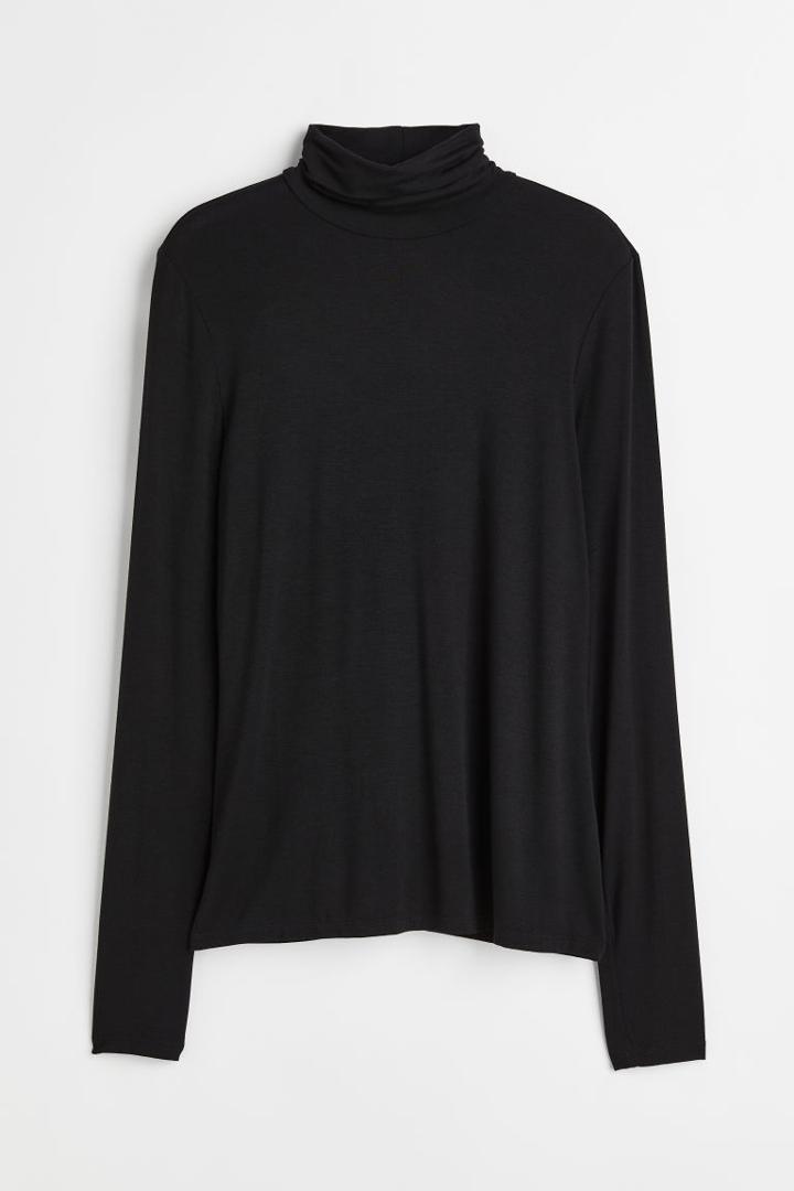 H & M - Turtleneck Top - Black