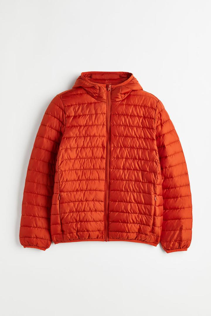 H & M - Lightweight Puffer Jacket - Orange