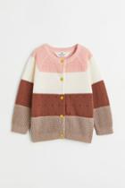 H & M - Textured-knit Cardigan - Orange