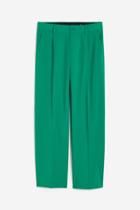 H & M - Loose Fit Dress Pants - Green