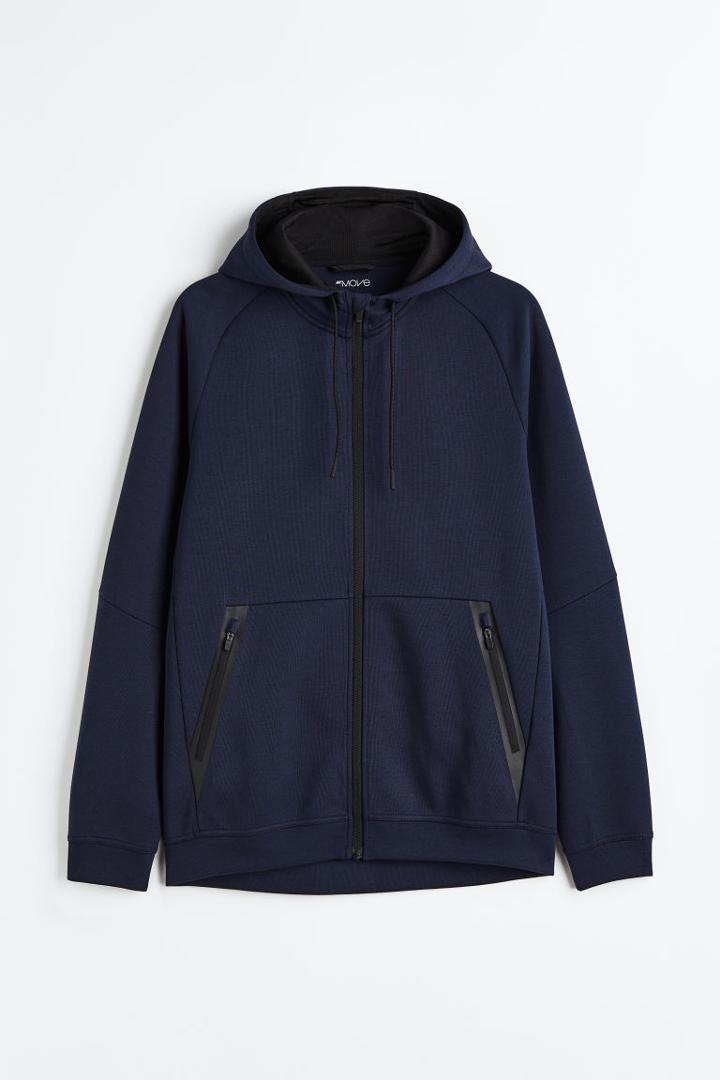 H & M - Sports Hoodie In Drymove&trade; - Blue