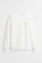 H & M - Cotton Sweatshirt - White