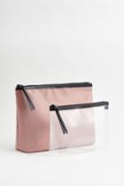 H & M - Toiletry Bag And Makeup Bag Set - Pink