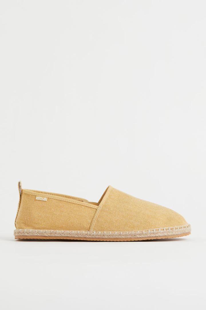 H & M - Canvas Espadrilles - Yellow