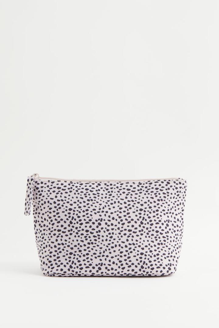 H & M - Printed Makeup Bag - Pink