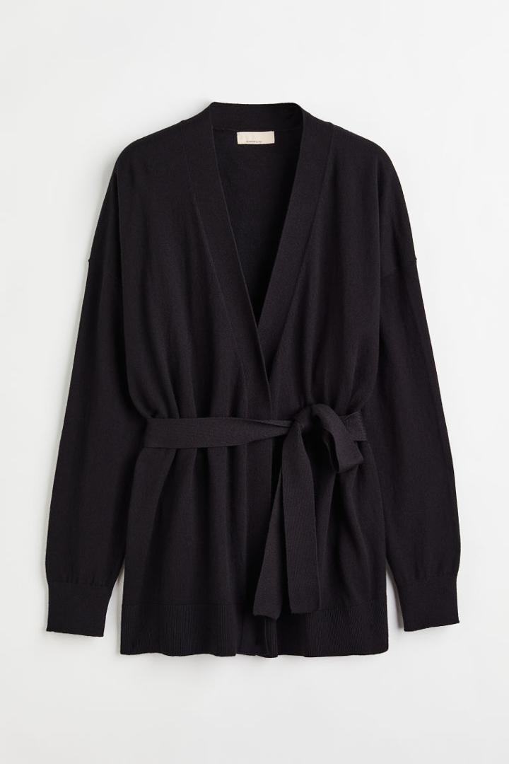 H & M - Cashmere-blend Cardigan - Black