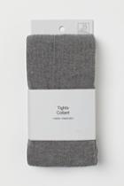 H & M - Rib-knit Tights - Gray