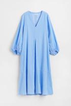 H & M - Wide-cut Cotton Dress - Blue
