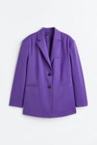 H & M - Single-breasted Jacket - Purple