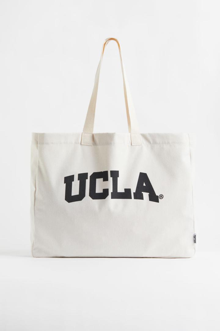 H & M - Large Shopper - White