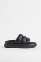 H & M - Chunky Slides - Black
