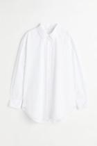 H & M - Poplin Shirt - White