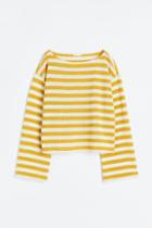 H & M - Boxy Sweater - Yellow