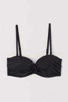 H & M - Balconette Bikini Top - Black