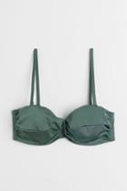H & M - Balconette Bikini Top - Green