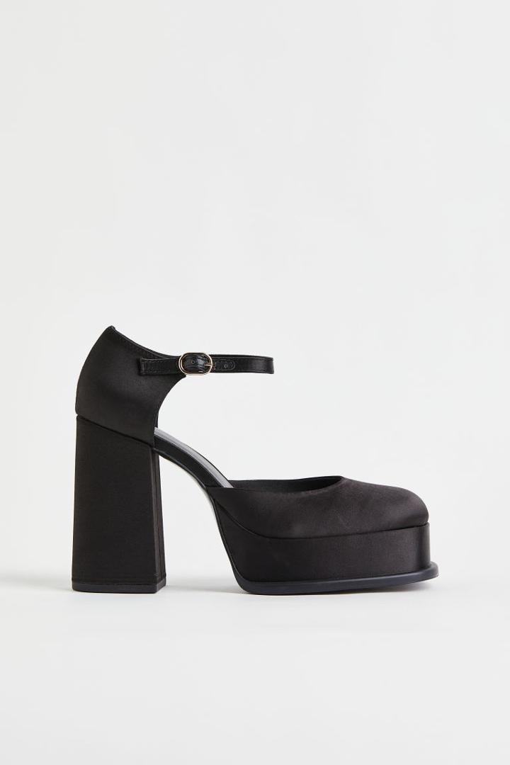 H & M - Block-heeled Mary Janes - Black
