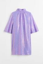 H & M - Sequined Dress - Purple