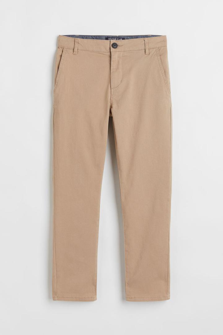 H & M - Slim Fit Chinos - Beige