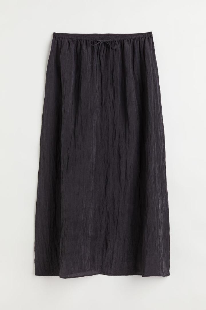 H & M - Calf-length Skirt - Black