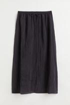 H & M - Calf-length Skirt - Black