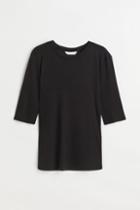 H & M - Lyocell T-shirt - Black