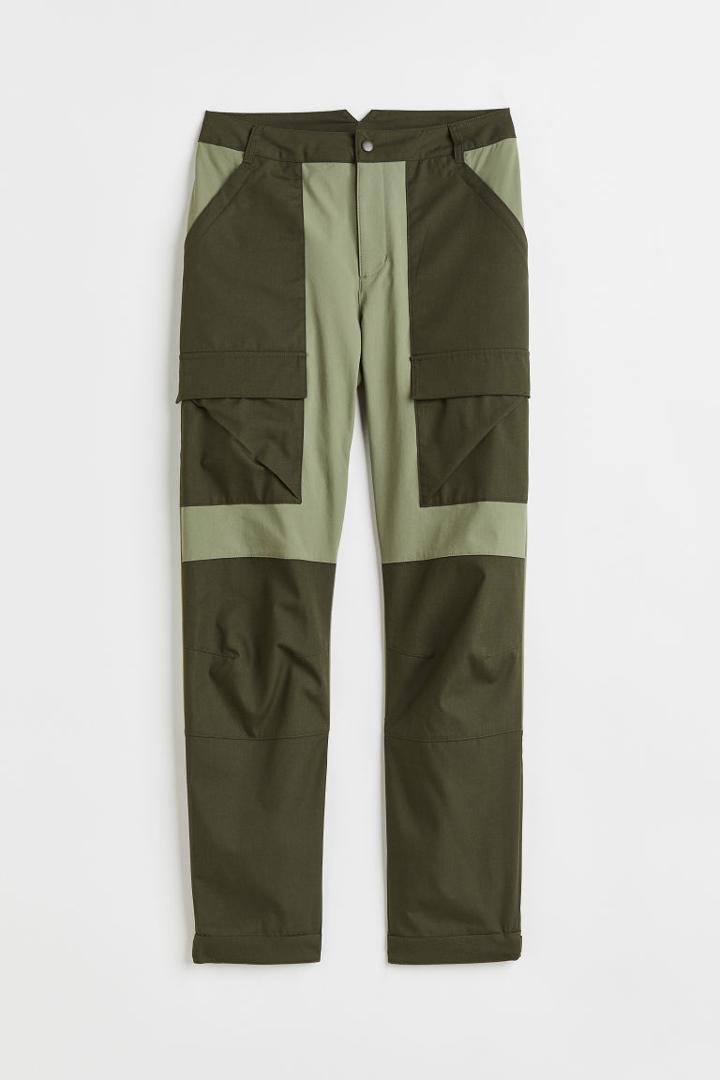 H & M - Water-repellent Shell Pants - Green